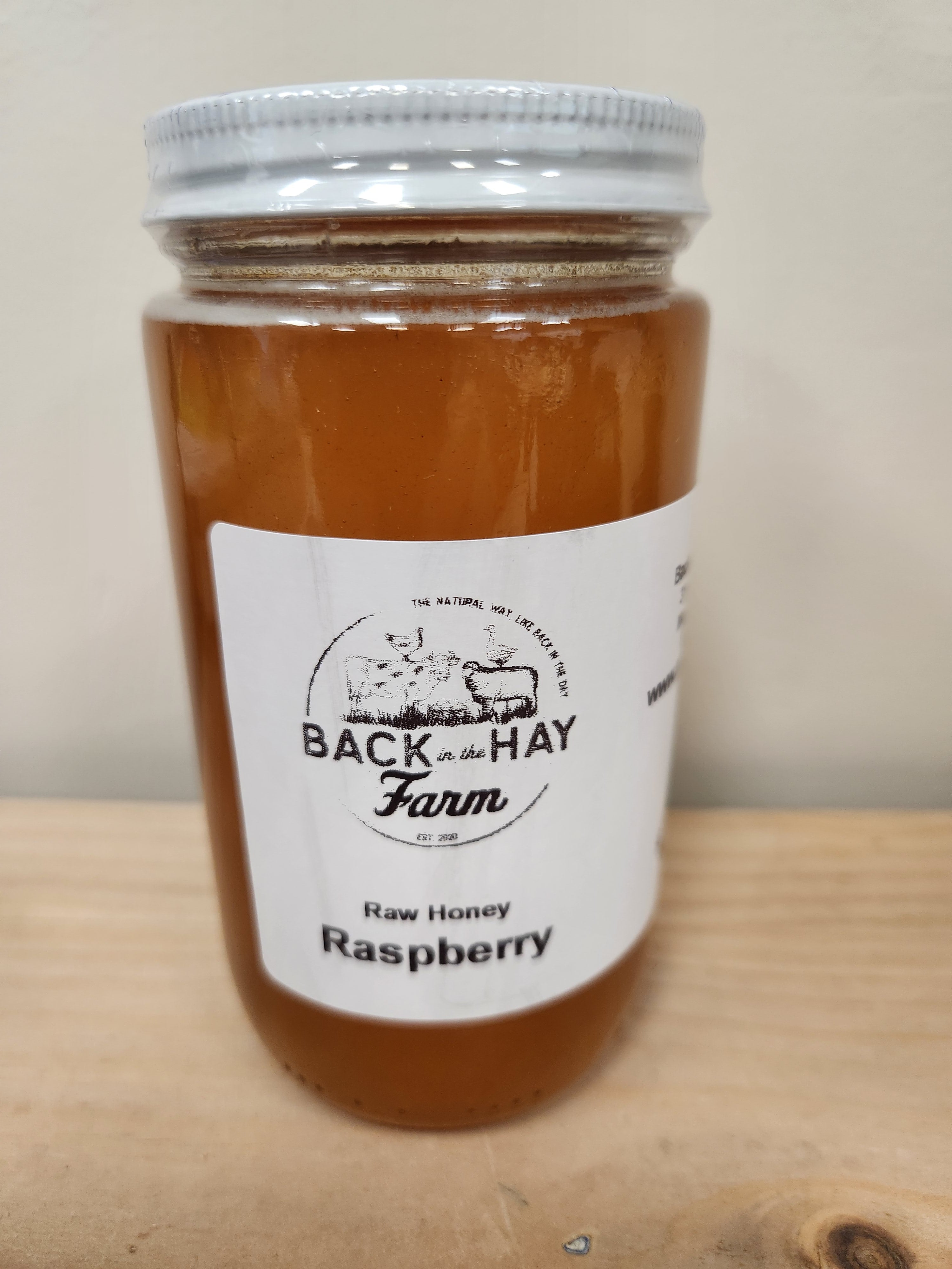 Raw Honey Raspberry 16oz – Back In The Hay